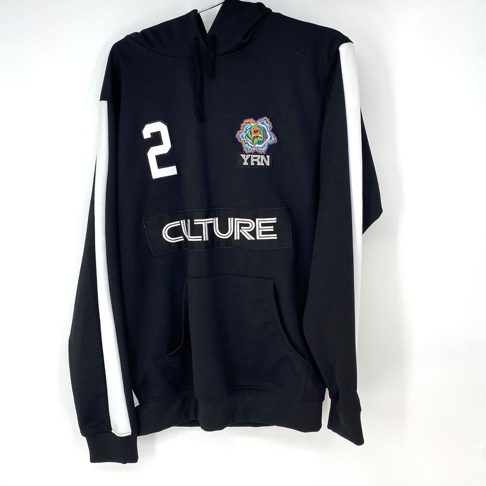YRN Young Rich Nation Culture II Migos Hoodie Black XL Embroidered Streetwear